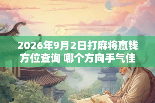 2026年9月2日打麻将赢钱方位查询 哪个方向手气佳