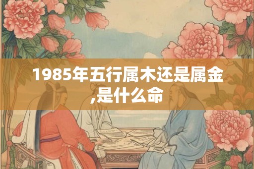 1985年五行属木还是属金,是什么命