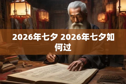 2026年七夕 2026年七夕如何过