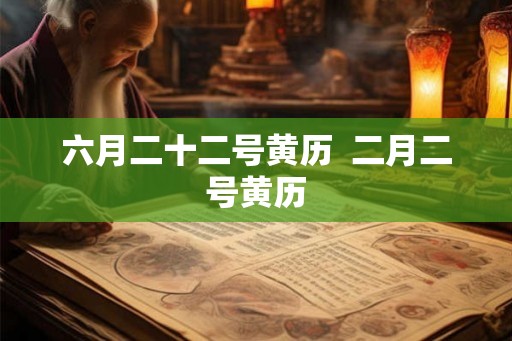 六月二十二号黄历  二月二号黄历