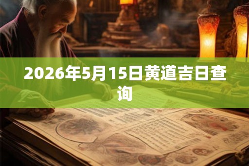 2026年5月15日黄道吉日查询