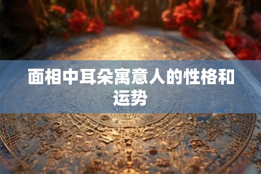 面相中耳朵寓意人的性格和运势 面相中耳朵寓意人的性格和运势