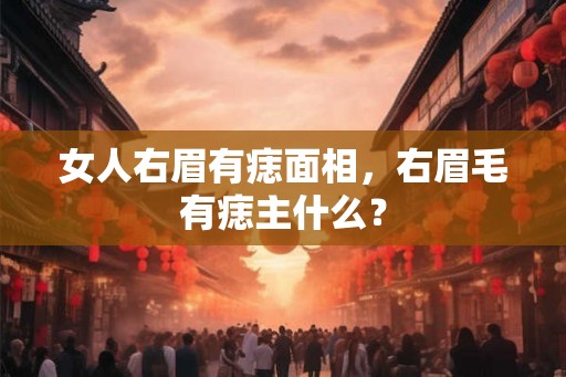 女人右眉有痣面相,右眉毛有痣主什么? 女人右眉有痣面相,右眉毛有痣主什么?