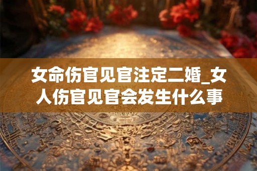 女命伤官见官注定二婚_女人伤官见官会发生什么事