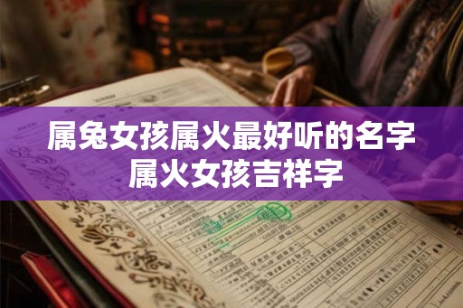 属兔女孩属火最好听的名字 属火女孩吉祥字