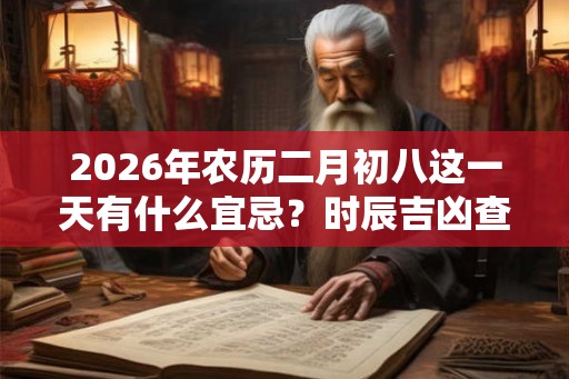 2026年农历二月初八这一天有什么宜忌?时辰吉凶查询 2026年农历二月初八这一天有什么宜忌?时辰吉凶查询