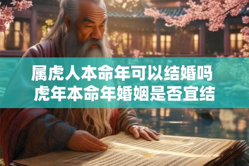 属虎人本命年可以结婚吗 虎年本命年婚姻是否宜结 属虎人本命年可以结婚吗 虎年本命年婚姻是否宜结