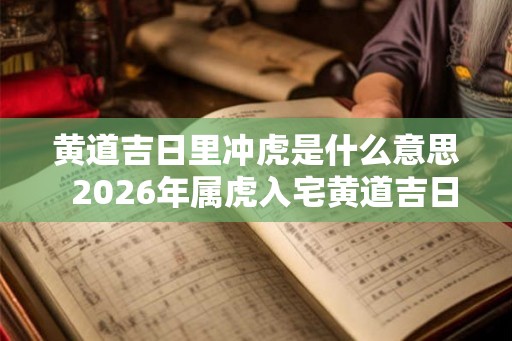 黄道吉日里冲虎是什么意思 2026年属虎入宅黄道吉日 黄道吉日里冲虎是什么意思 2026年属虎入宅黄道吉日