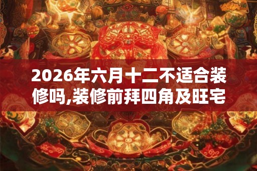 2026年六月十二不适合装修吗,装修前拜四角及旺宅流程