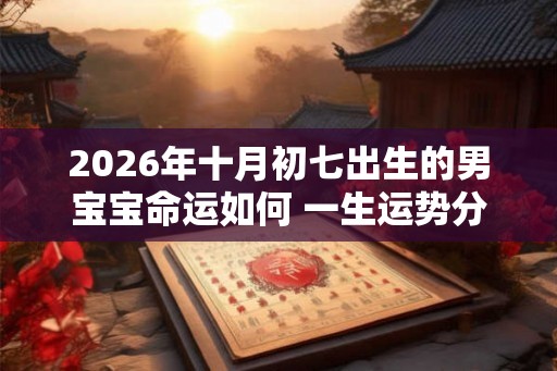 2026年十月初七出生的男宝宝命运如何 一生运势分析