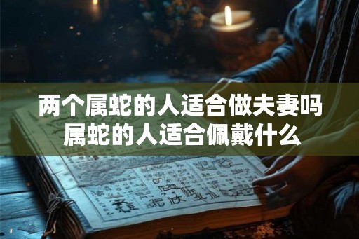 两个属蛇的人适合做夫妻吗 属蛇的人适合佩戴什么 两个属蛇的人适合做夫妻吗 属蛇的人适合佩戴什么