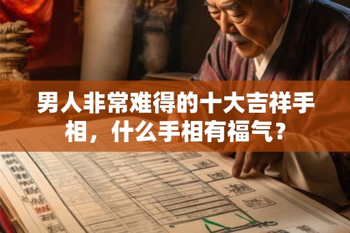 男人非常难得的十大吉祥手相，什么手相有福气？