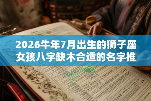 2026牛年7月出生的狮子座女孩八字缺木合适的名字推荐