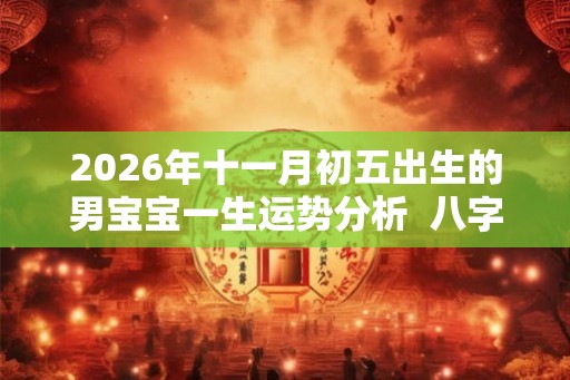 2026年十一月初五出生的男宝宝一生运势分析  八字算命