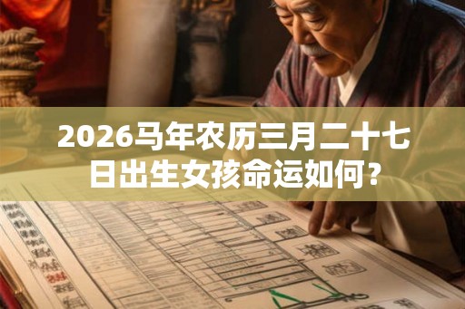2026马年农历三月二十七日出生女孩命运如何？