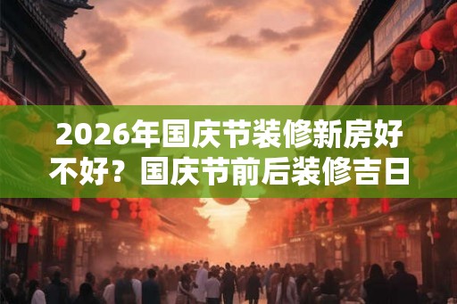 2026年国庆节装修新房好不好？国庆节前后装修吉日推荐