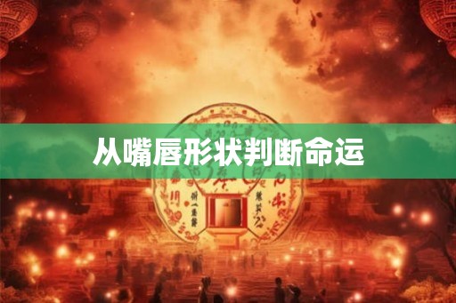 从嘴唇形状判断命运