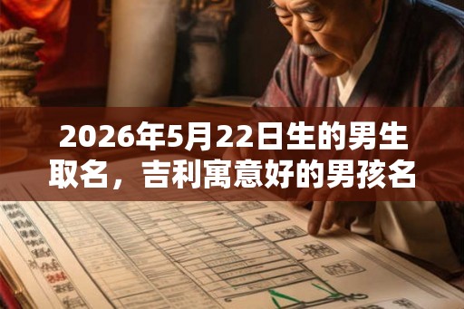 2026年5月22日生的男生取名，吉利寓意好的男孩名字锦集