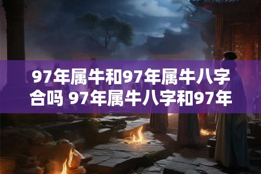 97年属牛和97年属牛八字合吗 97年属牛八字和97年属牛合吗