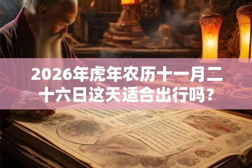 2026年虎年农历十一月二十六日这天适合出行吗? 2026年虎年农历十一月二十六日这天适合出行吗?