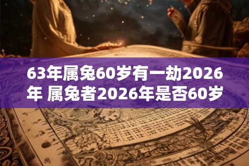 63年属兔60岁有一劫2026年 属兔者2026年是否60岁有劫