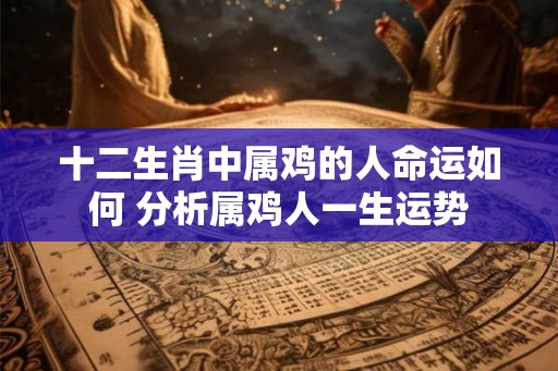 十二生肖中属鸡的人命运如何 分析属鸡人一生运势