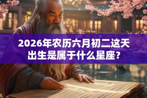 2026年农历六月初二这天出生是属于什么星座？