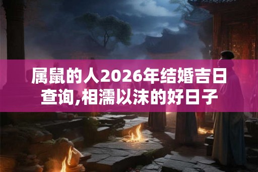 属鼠的人2026年结婚吉日查询,相濡以沫的好日子