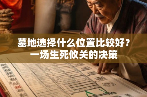墓地选择什么位置比较好？一场生死攸关的决策