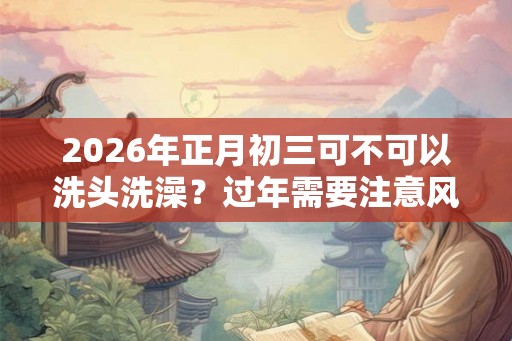 2026年正月初三可不可以洗头洗澡?过年需要注意风水注意事项 2026年正月初三可不可以洗头洗澡?过年需要注意风水注意事项