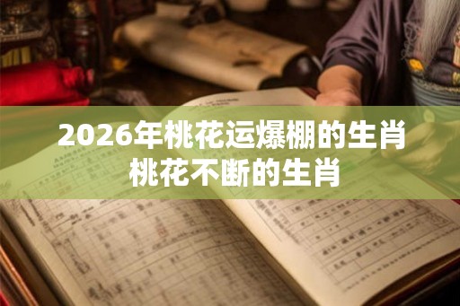 2026年桃花运爆棚的生肖 桃花不断的生肖