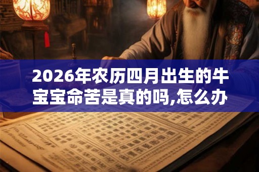 2026年农历四月出生的牛宝宝命苦是真的吗,怎么办