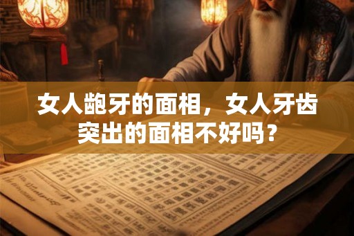 女人龅牙的面相，女人牙齿突出的面相不好吗？