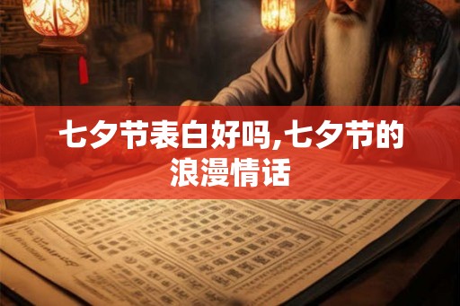 七夕节表白好吗,七夕节的浪漫情话