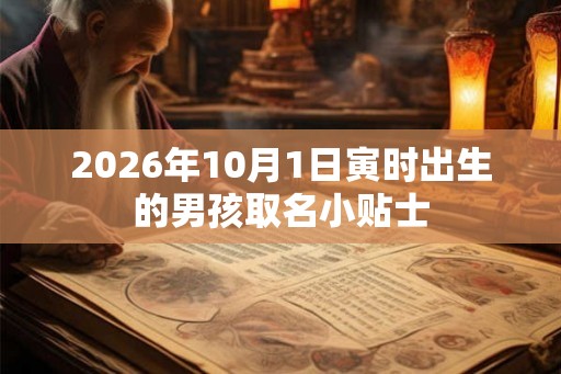 2026年10月1日寅时出生的男孩取名小贴士 2026年10月1日寅时出生的男孩取名小贴士