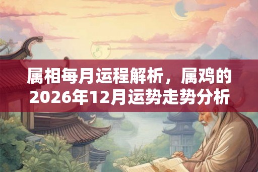 属相每月运程解析,属鸡的2026年12月运势走势分析 属相每月运程解析,属鸡的2026年12月运势走势分析