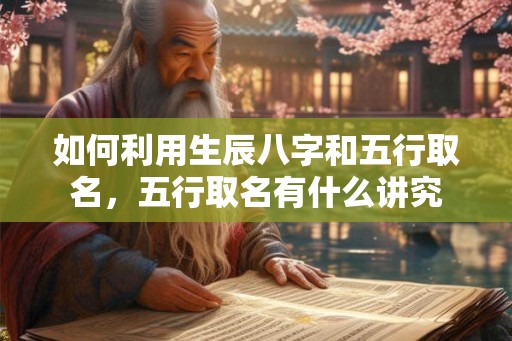 如何利用生辰八字和五行取名,五行取名有什么讲究 如何利用生辰八字和五行取名,五行取名有什么讲究