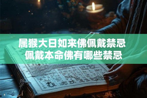 属猴大日如来佛佩戴禁忌 佩戴本命佛有哪些禁忌