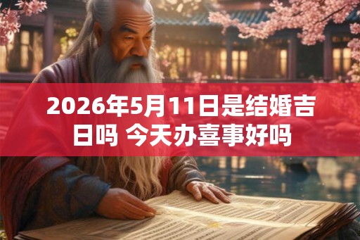 2026年5月11日是结婚吉日吗 今天办喜事好吗 2026年5月11日是结婚吉日吗 今天办喜事好吗