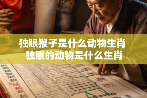 独眼猴子是什么动物生肖 独眼的动物是什么生肖