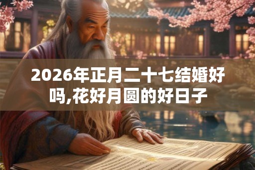 2026年正月二十七结婚好吗,花好月圆的好日子