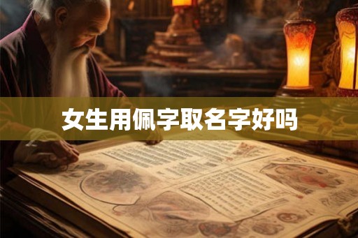 女生用佩字取名字好吗