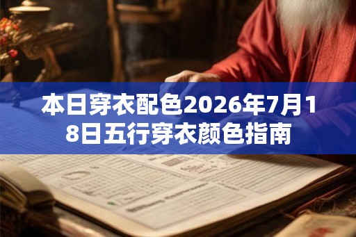 本日穿衣配色2026年7月18日五行穿衣颜色指南 本日穿衣配色2026年7月18日五行穿衣颜色指南