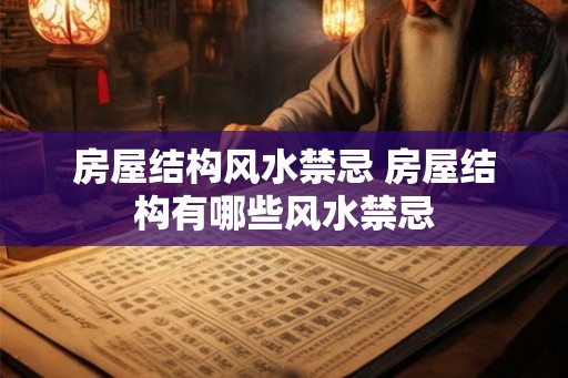 房屋结构风水禁忌 房屋结构有哪些风水禁忌 房屋结构风水禁忌 房屋结构有哪些风水禁忌