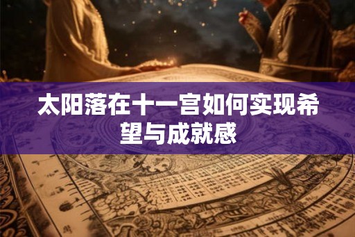 太阳落在十一宫如何实现希望与成就感 太阳落在十一宫如何实现希望与成就感
