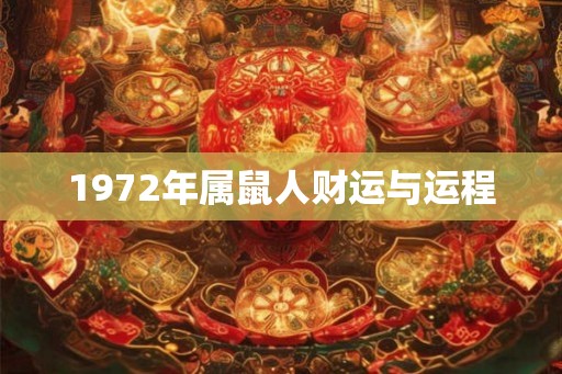 1972年属鼠人财运与运程
