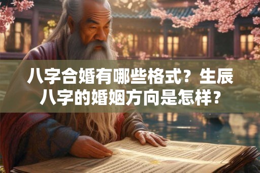 八字合婚有哪些格式？生辰八字的婚姻方向是怎样？
