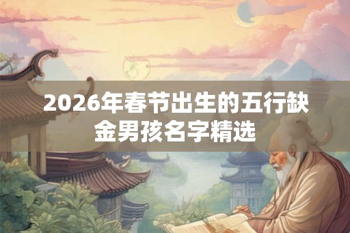 2026年春节出生的五行缺金男孩名字精选