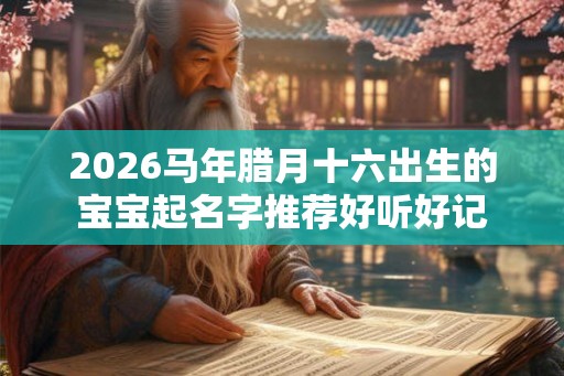 2026马年腊月十六出生的宝宝起名字推荐好听好记 2026马年腊月十六出生的宝宝起名字推荐好听好记