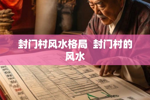 封门村风水格局  封门村的风水